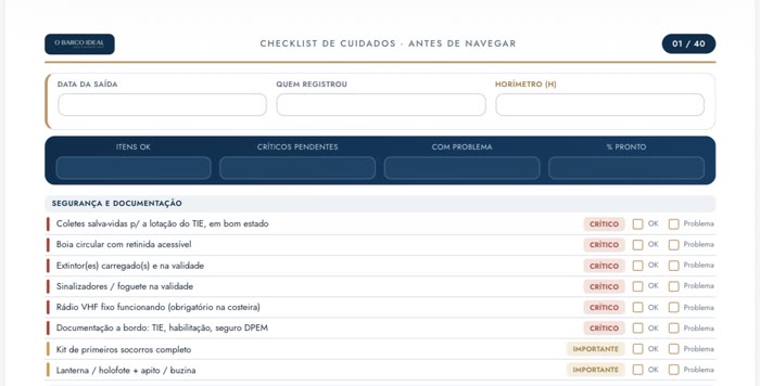 Checklist de Cuidados